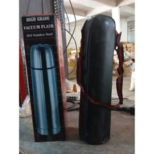 Vacuum Flask With Cover, 18/8 Stainless Steel | Hot and Cold Water Bottle with Push-Down Lid | Double Walled Stainless Steel Bottle for Travel, Home, Office, School, Picnic ( Approx 500 ML / With Cover) the24kgal