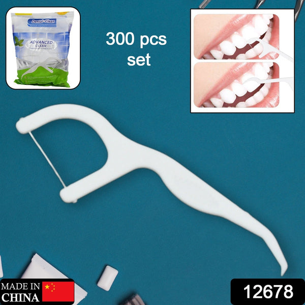 2 In 1 Tooth Picks Flosses, Portable Toothpicks, Resealable Oral Care Dental Flosser, Easy Storage Dental Pick for Fresh Breath and Healthy (300 Pcs Set) the24kgal