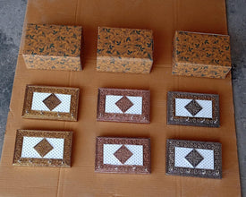 Handicraft Meenakari Wooden keyholder | Wall Hanging Key Holder Style for Your Home Decor & Gift Keys Stand for Entryway, Kitchen, Office, Bedroom Decorative Keys Organizer keyholder (2 Pc Set) the24kgal