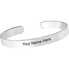 Customized  Personalized Stylish Kada Bracelet (1 Pc  Silver) Wukusy