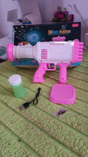 36 Holes Big Rechargeable Powerful Machine Bubble Gun Toys (1 Set) the24kgal
