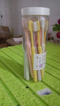 Plastic Toothbrush With Plastic Round Box (20 pcs Set) the24kgal