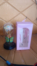 LED Light-Up Eternal Rose with Butterfly in Transparent Dome (1 Pc / Battery not Included) the24kgal