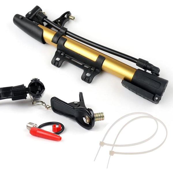 Aluminum Mini Bicycle Air Pump (Multicolor) the24kgal