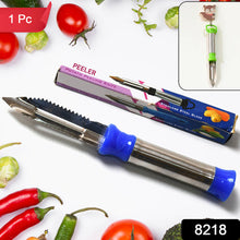8218 2in1 Multi-purpose Stainless Steel Peeler With Hanging Ring For Vegetables Potato Peeler Carrot Grated Suitable For Peeling And Shredding Fruit And Vegetables Kitchen Accessories Piller (1 Pc) Wukusy