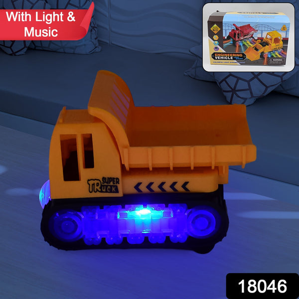 Engineering Vehicle Toys for Kids - Self-Driving Super Dump Truck Toy | Self-Driving Trucks, Engineering truck Electric Vehicle Toys boys birthday gift toys (1 Pc) the24kgal
