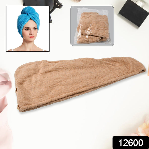 Microfiber Hair Wrap Towel Cap – Quick-Dry, Absorbent Turban Cap (1 Pc), Hair accessories the24kgal