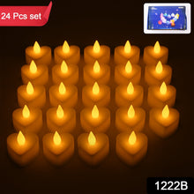 Festival Decorative LED Tealight Candles – Battery Operated for Party, Wedding, Birthday & Gifts (24 Pc Set) the24kgal