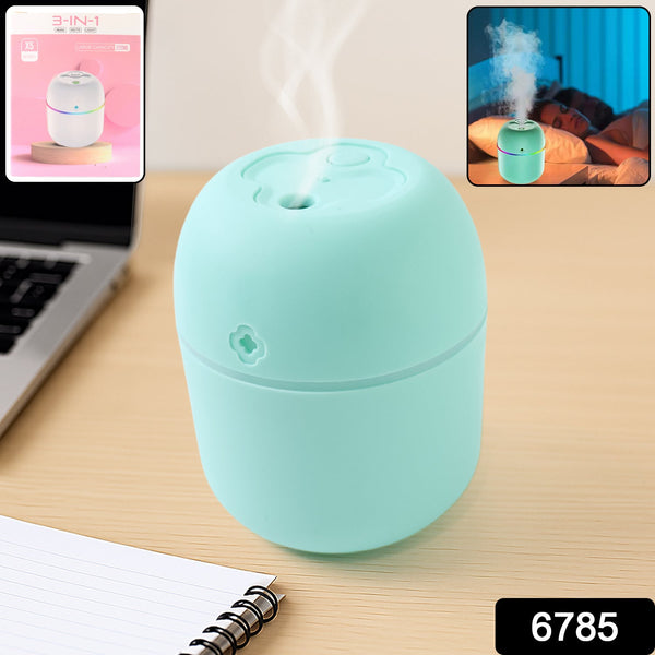 Portable Mini USB Humidifier with Light, Cool Mist & Essential Oil Diffuser (250ML) the24kgal