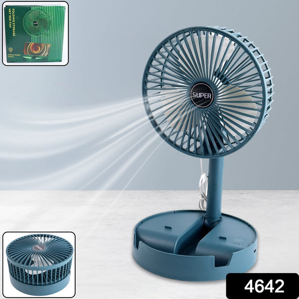 Adjustable Portable Desktop Fan - Telescopic Silent Personal Cooling for Office & Travel (Battery Not Include) the24kgal