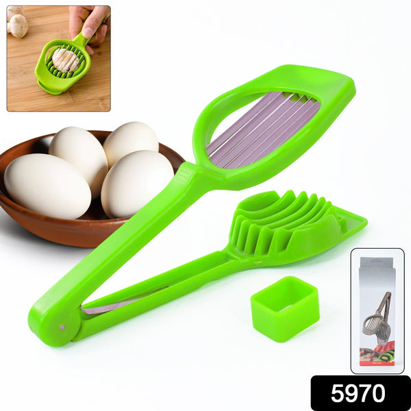 Multipurpose Slicer with Seven Blades, Egg Slicers Stainless Slicer, Strawberry, Tomato, Kiwi, Fruit Cutter, Divider Separator the24kgal