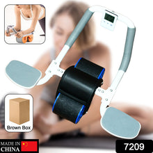 Abdominal Roller Wheel, Automatic Rebound Sponge Handle, Double Wheel Abdominal Roller, Non-Slip Timer Function with Elbow Support for Exercises for Body Fitness Strength Training Home Gym the24kgal