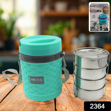Double Wall Insulated Tiffin with Handle (1 Pc): Stackable, Hot Food Container the24kgal