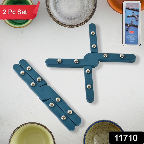 Apex Foldable Hot mate Set – 2 Pcs, Folding Pan Stand for Hot Pots the24kgal