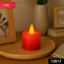 Electrical Candles Diya LED Tea Light (1 Pc / Red) the24kgal