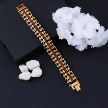 Rudraksha Rakhi For Brother  Golden Modern Rudraksha Bracelet Rakhi (1 Pc) Wukusy